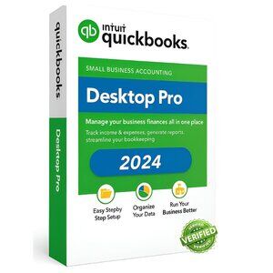 QuickBooks Desktop Pro 2024 Small Business & Freelancers